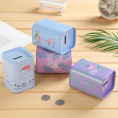 Creative Cartoon Flamingo Piggy Bank Large Childrens Toy Gift Home Decoration Money Box Savings Box Coin Banknote Piggy Bank