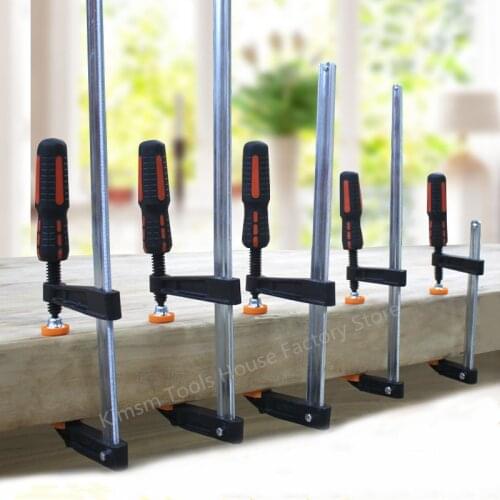 German Heavy Duty F Clamp Ratchet Quick Release Squeeze Wood Metal Woodworking Clamp High Strength Carpentry Clamps Hand Tools