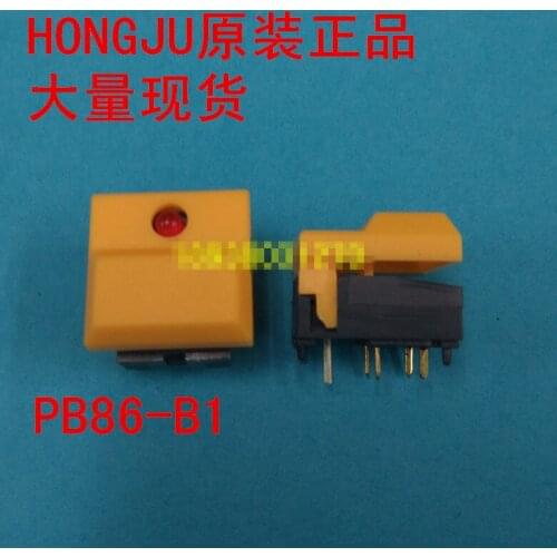 Original new 100% import original authentic with light touch switch push button switch PB86-B1-Y-NR