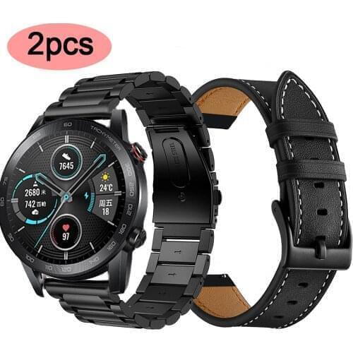 22mm Straps For Huawei Honor Magic/Magic 2 46MM/Honor Dream Smart Bracelet Watchband Stainless Steel Bands For Huawei GT 2 pro