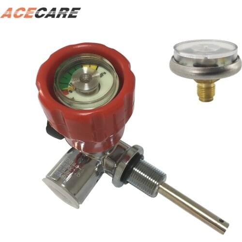 AKH-H1 PCP Compressed air paintball tank red valve gauge hunting equipment without valve 1pcs