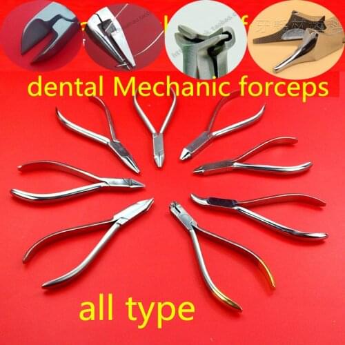 Dental material instrument stainless steel Multifunction clamp Mechanic plier olecranon Wire scissors moon plier trigeminal tool