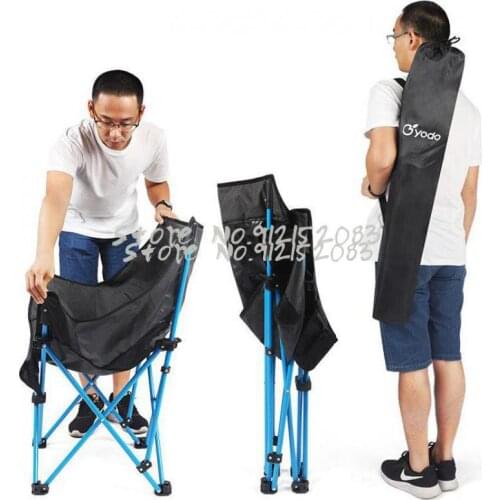Outdoor Folding Chair Portable Fishing Chair Simple Horse Stool Indoor Moon Chair Camping Reclining Chair Butterfly Chair
