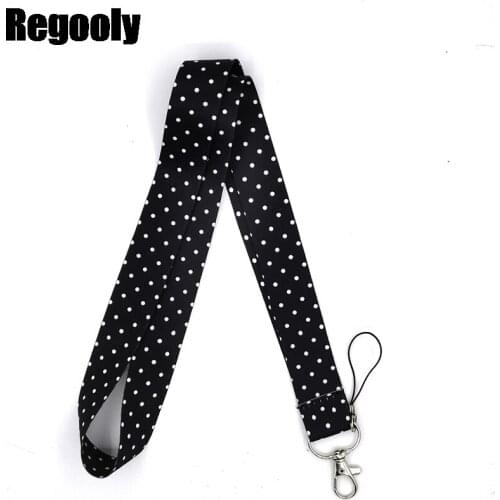 Wave point Lanyard for Keys Phone Cool Neck Strap Lanyard for Camera Whistle ID Badge Cute webbings ribbons Gifts