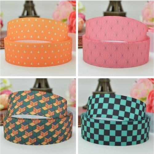 10 Yards 22mm 7/8" Japan cartoon Printed grosgrain ribbon hair bow Headwear DIY hair accessories retail