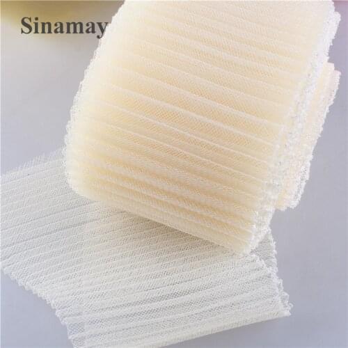 Width 12CM/16CM Horsehair Braids Crinoline Hair Accessories Made Fascinators Craft for Women DIY Hair Accessories 5Yards/Lot