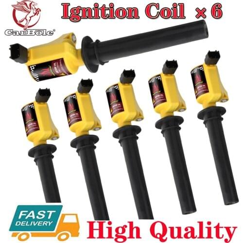 6 Pack Ignition Coils For Ford Mazda Tribute Escape Mercury 2001 2002 2003 2004 2005 2006 2007 2008 2009 V6 3.0L Ignition Coil