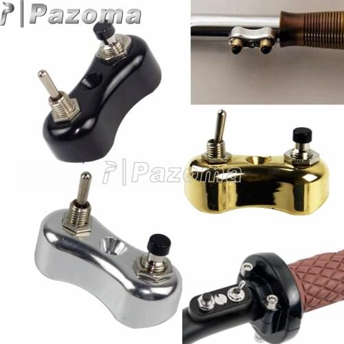 7/8" 1" Handlebar Mini Switch Block Push Button Vintage Motorcycle Toggle Switche for Harley Touring Cafe Racer Bobber Chopper
