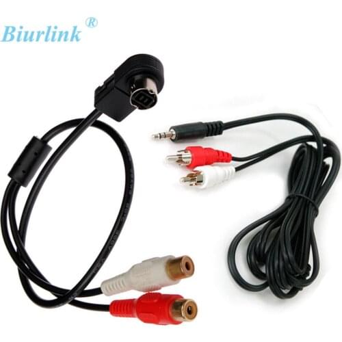 Biurlink Aux Line In RCA Cable Adapter for Alpine Ai-NET JVC KS-U58 PD100 U57 U29