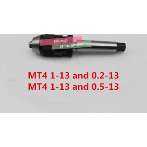 Automatic Locking Drill Chuck 0.2-13mm/0.5-13mm and taper shank link rod MT4 1-13mm, lathe, milling machine, drilling machine