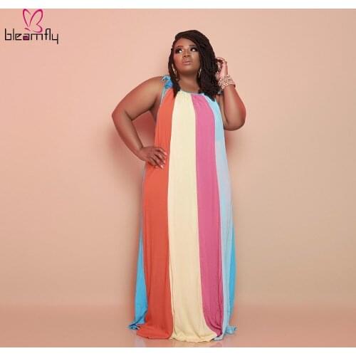 Bleamfly Summer Striped Dresses