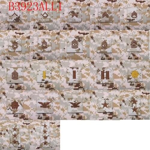 Digital Desert background Tan Design U.S.ARMY Rank Military Embroidery patch Insignia