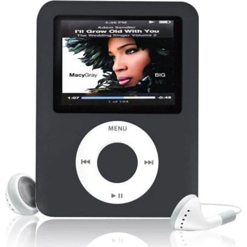 Hot High Quality Portable MP4 With Earphones 1.8inch Screen LCD Media Video Game Movie FM Radio 3th Generation MP4 Music Player