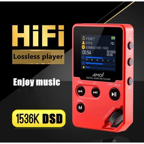Lossless Hifi walkman HD MP3 Player with speaker radio FM Video player E-book Recorder TF card 128GB DSD Portable music player
