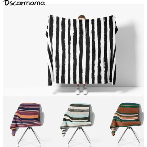 One Direction Classic Nordic Plaid Stripe Decorative Bed Case Couch Chair Cover Beach Blanket Wall Hanger Bedroom Living Room