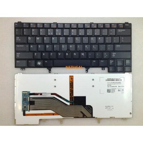 Laptop US English keyboard For Dell Latitude E6420 E6430 E5420 E5430 E6220 E6320 E6330 E6440 with backlit