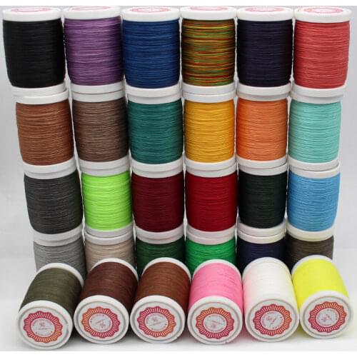 Leather Crafts DIY Hand Sewing Wax Thread Leather Multi-strand Woven Round Wax Thread Leather Craft 25 Color 0.45/0.55/0.65mm