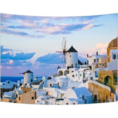 Ice Castle Ocean tapestry wall blanket Blue sea Sky wall with background wall cloth Bedroom home decoration