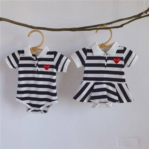 Summer Kids Boys Girls Outfits Spanish Girls Cotton Dress Boy White Bodysuits Romper Infant Clothing Baby Sister Brother Clothes