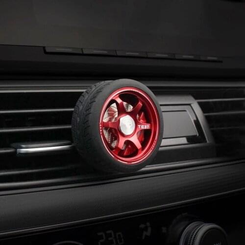 Metal Wheel Vent shape Car Air Fresheners Outlet Clip Fragrance Diffuser Fragrance In Refill Sponge for men Perfumes Fragrance