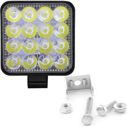 MINI 48W 16LED Work Light Spotlight Lamp Bar Car SUV Off-Road Driving Lamps