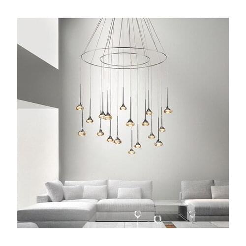 Nordic Designer Minimalism Crystal Pendent Lights Kitchen Hanging Lamps Light Fixture Dinning Room Home Hanglamp Light Fixtures