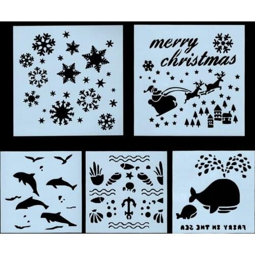 New 1 pc DIY Craft Hollow Layering Stencils For Wall Painting Scrapbooking Stamping Stamp Album Decorative School Supplies