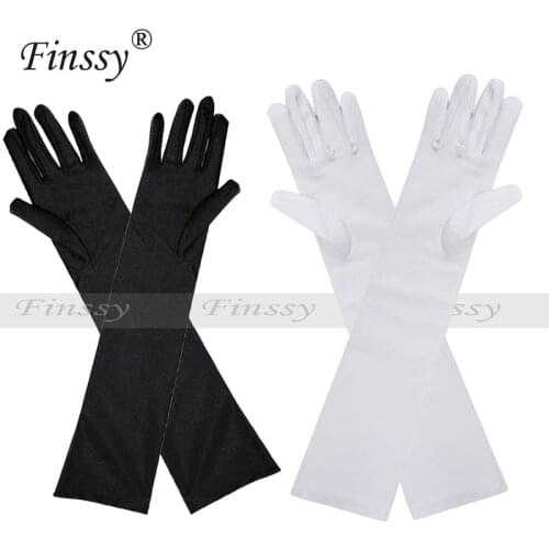 Anime Maid Cosplay Gloves for Women Lolita Dress Halloween Costume for Girls Gloves Etiquette Elastic Tight Spandex Warm Gloves