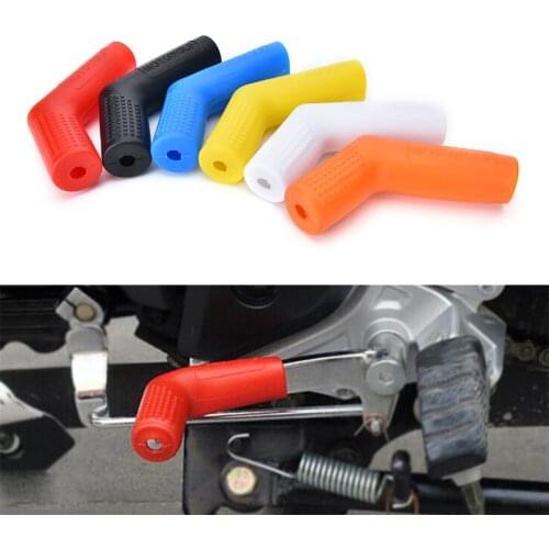 Rubber Clips Shift Sock Motorcycle Gear Shoe Protector shifters up to 3/4" wide and 2" long Sport Bike Accessory black Fits