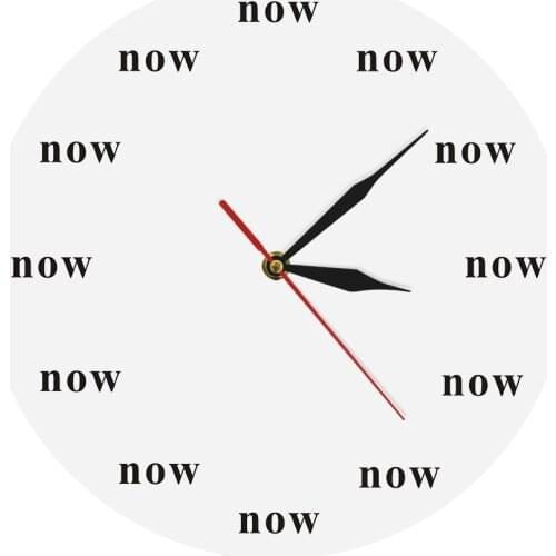 Now Time Motivational Clock Now Wall Clock Mindfulness Gift The Power of Now Your Daily Reminder to Live in the Now