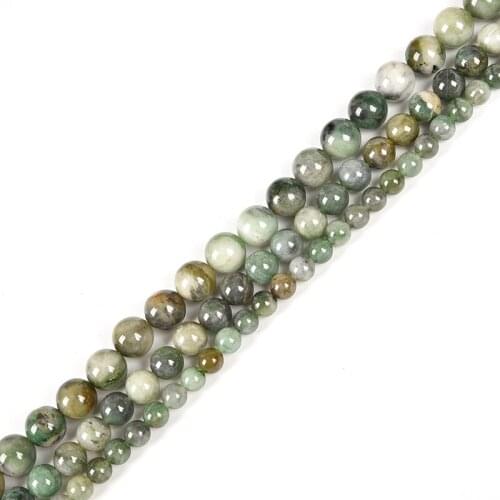 The mixture of colors 6/8/10/12mm Ocean Jasper Agate Loose beads DIY jewelry Bracelet Necklace For Birthday Gift 15inch H251