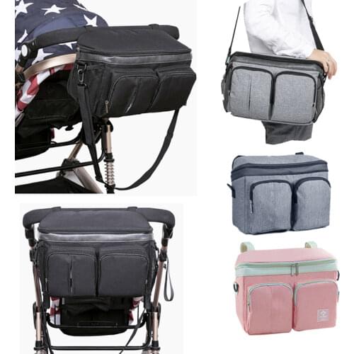 Baby Stroller Stuff Diaper Bags Buggy Organizer Baby Bag Mom Travel Backpack Hanging Carriage Pram Buggy Cart Bottle Bag