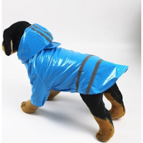 Pet Outdoor Walking Reflective Raincoat For A dog Waterproof Pet Puppy Raincoat Fashion Yellow Red Blue Pink Puppy Clothes