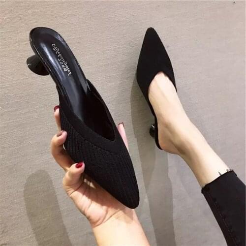 Cresfimix Women Fashion Pointed Toe Slip on Black High Heel Shoes Lady Classic Beige Comfort Spring Shoes & Pumps Zapatos B5973