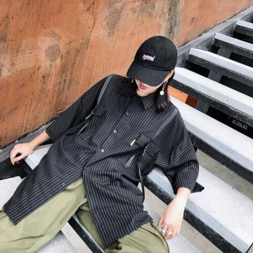 Женские рубашки в полоску UTHDJKDS China At AliExpress