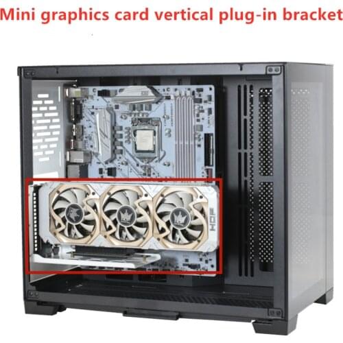 Graphics card steering Vertical insertion and placement support do for LIANLI LIANLI Bauhaus o11mini video card ATX power box