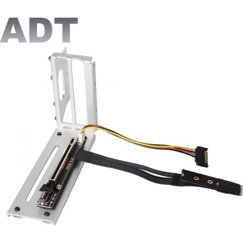 Riser PCI-E 16x Graphics Card Vertical Bracket GPU Holder NGFF M.2 M-Key to PCIE X16 Female Slot Adapter Extension Cable