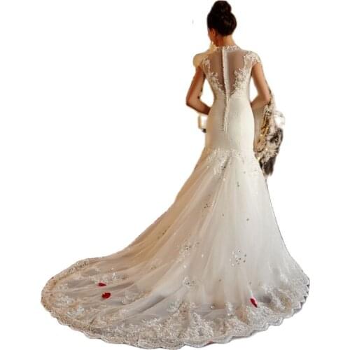 Свадебные платья силуэта русалка Aimicui China At AliExpress