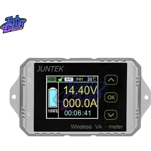 DC 100/400V 50/300A Wireless Ammeter Voltage KWh Watt Meter Car Battery Coulometer Capacity Tester Power Monitoring VAT1050 1300