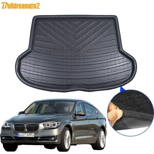Cawanerl For BMW 5 Series GT Car Rear Trunk Mat Tray Boot Liner Floor Cargo Mud Kick Pad Carpet Accessories