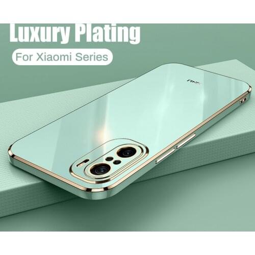 Electroplated Solid Color Phone Case For Xiaomi 11 Ultra 10T Lite Redmi K40 Pro Note 9 8 Pro POCO F3 Soft Plain Protection Cover