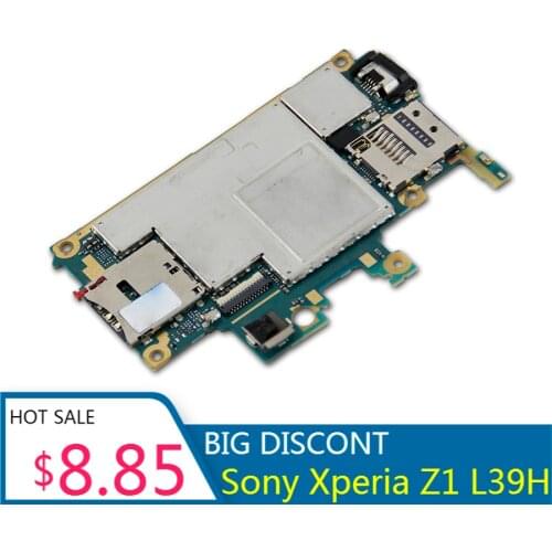 Original logic board for Sony Xperia Z1 L39H C6902 C6903 Motherboard Unlocked for Sony Xperia Z1 L39H C6902 C6903 Mainboard