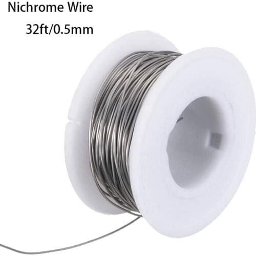 1pcs 30m 100ft Nichrome Wire Dia 0.5mm A1 Heating Wire 24 Gauge AWG Roll 5.551Ohm/m Resistance Wire