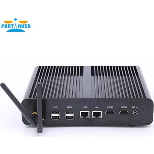 Partaker Intel i7-5500U Broadwell Haswell CPU Windows 10 HTPC Mini Desktop PC with 2xHD Ports, 2xNIC, 1xSPDIF, 4xUSB3.0