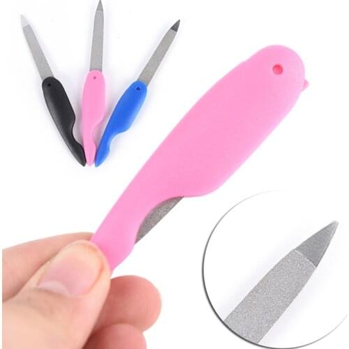 1 Pcs Foldable Nail File Stainless Steel Fold Cuticle Care Professional Pedicure Grinding Tool Nail Files DIY Nail Art Tool