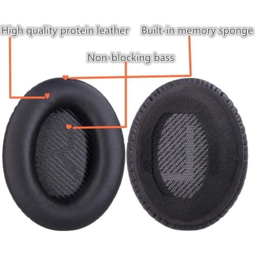 Professional Ear Pads for Bose Quietcomfort 35, QC35 ii, QC15, QC25, QC35, QC2, AE2, AE2i SoundLink SoundTrue Headphones Cushion