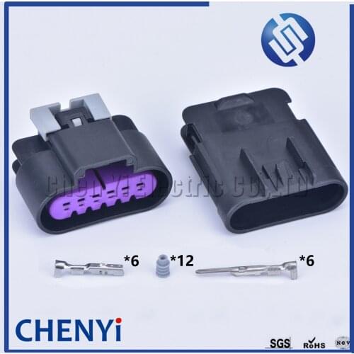 1set 6 Pin 1.5 serie 15326829 15397577 Throttle Position Sensor Socket Accelerator Pedal Position Sensor Plug For LS3 LS7 CTS-V