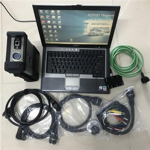 Super MB Star C5 Diagnostic Tool with laptop D630 Diagnosis PC installed well latest MB SD C5 software V2020.12 SSD support HHT