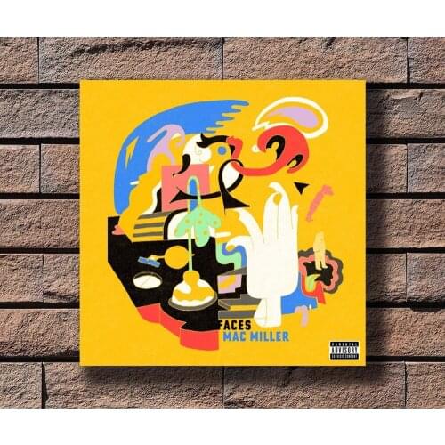 Y474 Mac Miller Music Rapper Album Cover Hot Poster Art Canvas Print Decoration 16x16 24x24 27x27inch