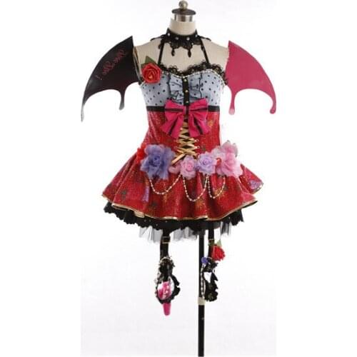 Love live Nozomi Tojo Little Devil Awaken Cosplay Costume demon Dress Halloween dress for women A